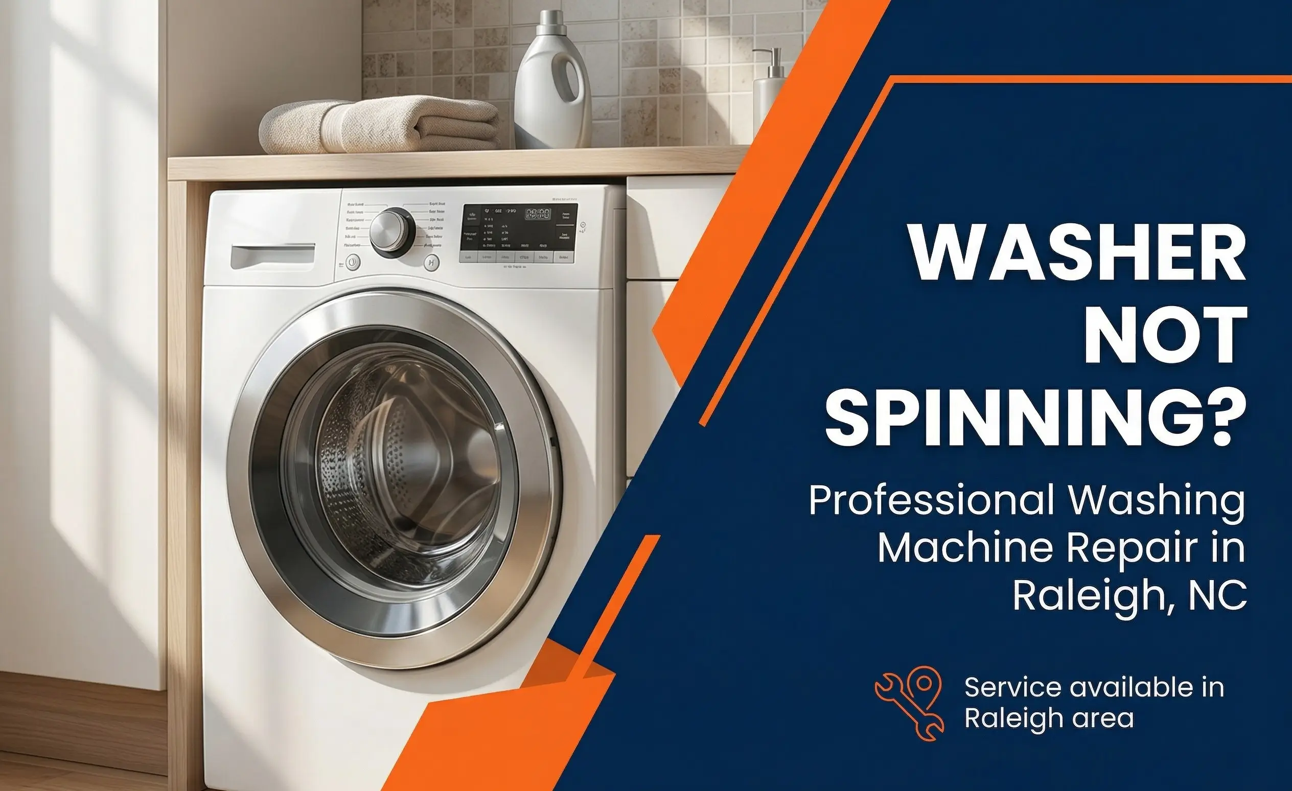 Washing machine repair in Raleigh NC washer not spinning issue