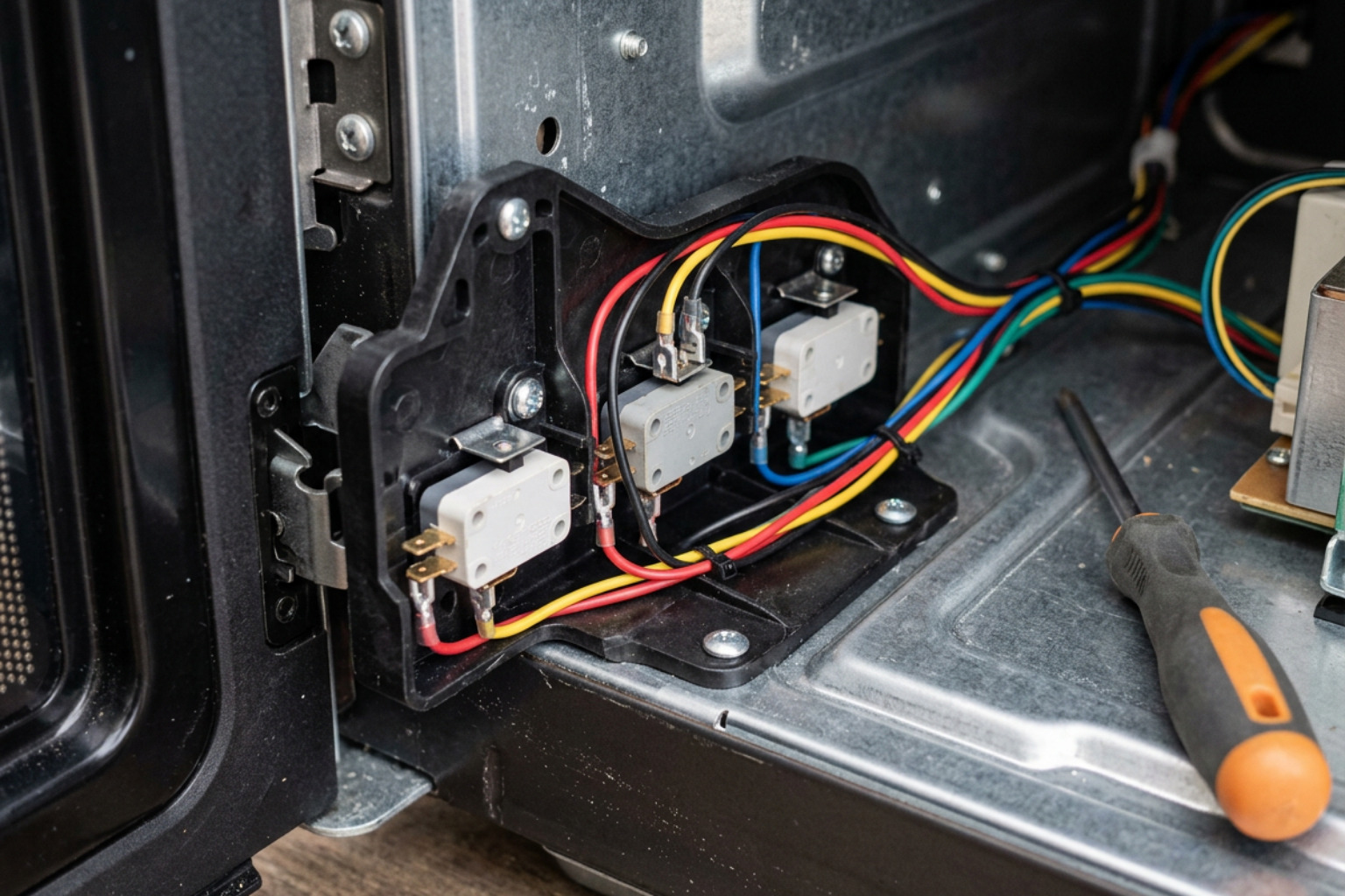 fix microwave door switch