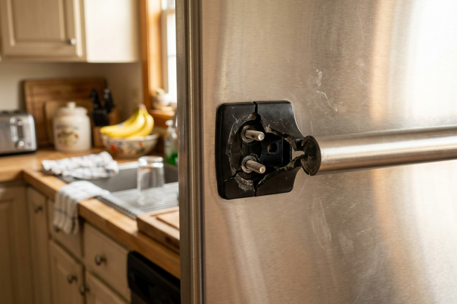fridge handle broken
